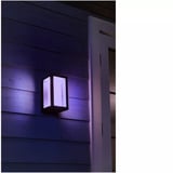 Philips Hue White & Color Ambiance Impress Applique murale extérieure, Lumière LED Noir