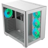 RAIJINTEK PAEAN C7 TG4 boîtier bench/show Blanc | 2x USB-A | 1x USB-C | RGB | Window