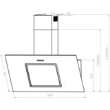 Respekta CH 22010/90 SBZ, Hotte aspirante Noir