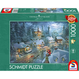 Schmidt Spiele Thomas Kinkade Studios : La Nuit Silencieuse du Père Noël, Puzzle 
