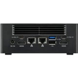 Shuttle Nano PC NT10H5, Intel Core Ultra 5 125H, Intel Arc graphics, 2xHDMI, 2xUSB 4.0 (DP), 2x2.5Gbit LAN, VESA, 24/7, Barebone Noir, Intel Core Ultra 5 125H, Intel Arc graphics, 2xHDMI, 2xUSB 4.0 (DP), 2x2.5Gbit LAN, VESA, 24/7, PC de dimension 1L, Mini PC type barebone, Intel SoC, DDR5-SDRAM, PCI Express, 120 W
