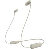 Sony WI-C100 Casque Sans fil Ecouteurs Appels/Musique Bluetooth Beige écouteurs in-ear Beige, Sans fil, Appels/Musique, 20 - 20000 Hz, 20 g, Casque, Beige