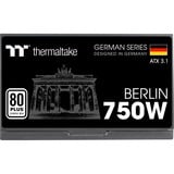 Thermaltake BERLIN ATX3.1 alimentation 750 watt Noir, 2x PCIe