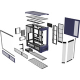 Thermaltake View 600 TG Future Dusk boîtier big tower Violet/Noir | 2x USB-A | 1x USB-C | Verre Trempé