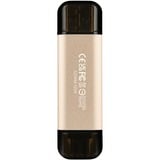 Transcend JetFlash 930C lecteur USB flash 128 Go USB Type-A / USB Type-C 3.2 Gen 1 (3.1 Gen 1) Or, Clé USB Or/Noir, 128 Go, USB Type-A / USB Type-C, 3.2 Gen 1 (3.1 Gen 1), 420 Mo/s, Casquette, Or