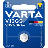 Varta -V13GS Piles domestiques, Batterie Batterie à usage unique, SR44, Argent-Oxide (S), 1,55 V, 1 pièce(s), 155 mAh