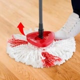 Vileda Set complet serpillière Turbo 2en1 microfibre, Serpillère Noir/Rouge