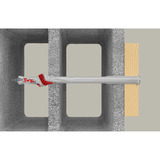 fischer Cheville à tige longue DuoXpand 10x160 T Gris clair/Rouge