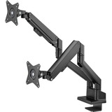 goobay Support double pour moniteur avec ressort à gaz, Support de moniteur Noir