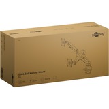 goobay Support double pour moniteur avec ressort à gaz, Support de moniteur Noir