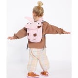 Affenzahn Petit ami Tonie cochon, Sac à dos rose fuchsia/Marron