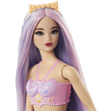 Barbie Poupée sirène avec cheveux lilas et queue violette Lavande