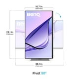 BenQ  31.5" 4K UHD Moniteur  Argent/Noir
