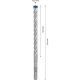 Bosch Expert Foret SDS plus-7X, Perceuse Marteau perforateur, Hammer drill bit, 1,2 cm, 215 mm, Béton, pierre, 15 cm