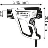 Bosch Pistolet à air chaud GHG 23-66 Professional + accessoire 5 pièces, Souffleur à chaleur Bleu/Noir