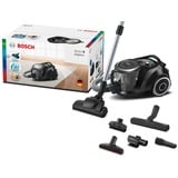 Bosch Serie 6 BGC41XSIL Aspirateur 2,4 L Aspirateur réservoir cylindrique Sec 700 W Sans sac Noir, 700 W, Aspirateur réservoir cylindrique, Sec, Sans sac, 2,4 L, Filtre allergène