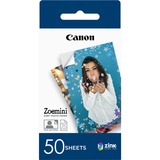 Canon 50 feuilles de papier photo ZINK™ 5 x 7,6 cm 6 cm, 5x7.6 cm, 2x3", Blanc, 50 feuilles