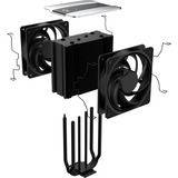 Cooler Master V4 ALPHA 3DHP, Refroidisseur CPU Noir/Argent