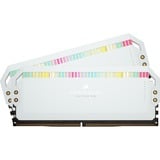 Corsair 32 Go DDR5-5600 Kit, Mémoire vive Blanc, CMT32GX5M2B5600C36W, Dominator Platinum RGB, XMP