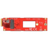 DeLOCK 63797 carte et adaptateur d'interfaces Interne M.2, PCIe 4.0, Rouge, FCC, 31 mm, 111 mm