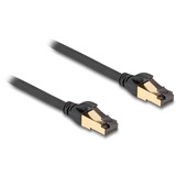 DeLOCK Câble réseau RJ-45 Cat.6a S/FTP, avec câble brut Cat.7 Noir