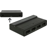 DeLOCK Hub externe USB 3.2 Gen 2 4 ports 10Gbps, Hub USB Noir
