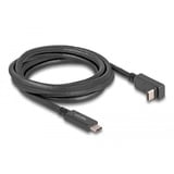 DeLOCK USB-C 3.2 Gen 1 > USB-C, Câble Noir, 2 mètres