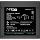 DeepCool PF500 alimentation  500 watt Noir, 2x PCIe, 500 W, 220 - 240 V, 50 Hz, 100 W, 480 W, 100 W