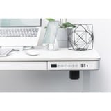 Digitus Bureau réglable en hauteur électriquement avec station de charge USB et tiroir, Table Blanc, Chine, 72 cm, 121 cm, 1200 mm, 600 mm, 1210 mm