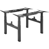 Digitus Piètement de table double réglable en hauteur électriquement, 2 postes de travail Noir, 2 postes de travail, 125 kg, Electrique, 38 mm/sec, 4 pieds, Noir, Boutons