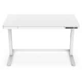 Digitus Table réglable électriquement avec station de recharge USB et tiroir Blanc
