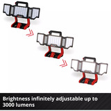 EINHELL Lampe professionnelle à batterie TP-CL 18/3000 Li - Solo, 18 volts, Projecteur de chantier Rouge