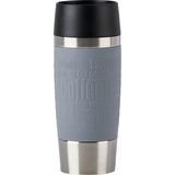 Emsa N2012700 thermos 360 ml Gris Acier inoxydable, Gobelet Gris/en acier inoxydable, Gris, Silicone, Acier inoxydable, 4 h, 8 h, Chine