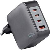 Intenso Adaptateur secteur GaN + câble chargeur Noir, 3x USB-C, 1x USB-A