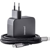 Intenso Adaptateur secteur GaN + câble chargeur Noir, 3x USB-C, 1x USB-A