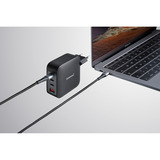 Intenso Adaptateur secteur GaN + câble chargeur Noir, 3x USB-C, 1x USB-A