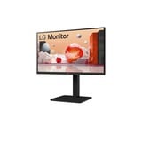 LG 24BA560 écran plat de PC 60,5 cm (23.8") 1920 x 1080 pixels Full HD LED Noir Moniteur Noir, 1x DisplayPort, 1x HDMI, 1x VGA, 4x USB-A, 60,5 cm (23.8"), 1920 x 1080 pixels, Full HD, LED, 5 ms, Noir