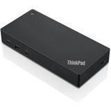 Lenovo Station d'accueil USB-C ThinkPad 40AS reconditionnée Noir
