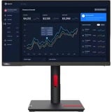 Lenovo ThinkVision T22i-30 Moniteur 21.5" Noir, 1x DisplayPort, 1x HDMI, 1x VGA, 4x USB-A, 54,6 cm (21.5"), 1920 x 1080 pixels, Full HD, LED, 6 ms, Noir