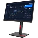 Lenovo ThinkVision T22i-30 Moniteur 21.5" Noir, 1x DisplayPort, 1x HDMI, 1x VGA, 4x USB-A, 54,6 cm (21.5"), 1920 x 1080 pixels, Full HD, LED, 6 ms, Noir