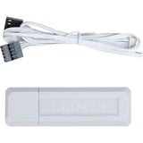 Lian Li UNI FAN SL120 LCD Wireless Reverse Blade, Ventilateur de boîtier Blanc, 3 pièces, connecteur de ventilateur PWM à 4 broches