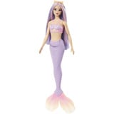 Mattel Barbie - Poupée sirène avec cheveux lilas et queue violette Lavande