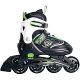 Muuwmi Roller enfants réglables taille 33-36, Rollers Vert/Noir