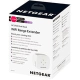 Netgear EX6110 Émetteur et récepteur réseau Blanc 10, 100, 300 Mbit/s, Répéteur Émetteur et récepteur réseau, 10,100,300 Mbit/s, Microsoft® Internet Explorer® 8.0, Firefox® 20 or Safari® 5.1 or Google Chrome™ 25.0..., Interne, 802.11a, Wi-Fi 5 (802.11ac), 802.11b, 802.11g, Wi-Fi 4 (802.11n), Bi-bande (2,4 GHz / 5 GHz)