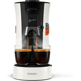 Philips Senseo CSA230/01 machine à café Entièrement automatique Cafetière 0,9 L, Padmaschine Blanc/Noir, Cafetière, 0,9 L, Dosette de café, 1450 W, Noir, Blanc
