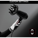 Rowenta K/Pro Stylist CV888L sèche-cheveux 2200 W Noir, Chrome Kératine et brillance, Secteur, Noir, Chrome, Orifice de suspension, 1,8 m, Chine