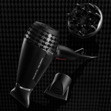 Rowenta K/Pro Stylist CV888L sèche-cheveux 2200 W Noir, Chrome Kératine et brillance, Secteur, Noir, Chrome, Orifice de suspension, 1,8 m, Chine