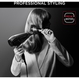 Rowenta K/Pro Stylist CV888L sèche-cheveux 2200 W Noir, Chrome Kératine et brillance, Secteur, Noir, Chrome, Orifice de suspension, 1,8 m, Chine
