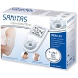 Sanitas SEM 43 stimulateur musculaire électronique ceinture 2 canaux Argent, Blanc, Appareil de massage Blanc