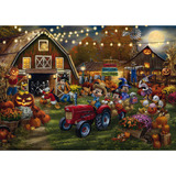 Schmidt Spiele Thomas Kinkade Studios: Disney - Mickey & Minnie Pumpkin Festival, Puzzle 